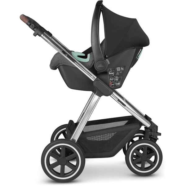 ABC Design Samba Asphalt Kinderwagen Diamond Edition Met Tulip Kinderdraagzak En Adapter 3 ABC Design Samba Asphalt Kinderwagen Diamond Edition Met Tulip Kinderdraagzak En Adapter - Afbeelding 3