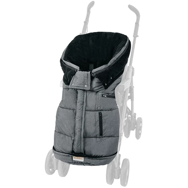 Altabebe Wintervoetenzak Met 3M Vulling Donkergrijs Zwart 2 Altabebe Wintervoetenzak Met 3M Vulling Donkergrijs Zwart - Afbeelding 2