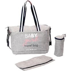 BABY ON BOARD Luiertas Simply Duffle Baby Meisje Grijs Gevlekt
