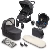 BabyGO Combi Kinderwagen 3 In 1 Black