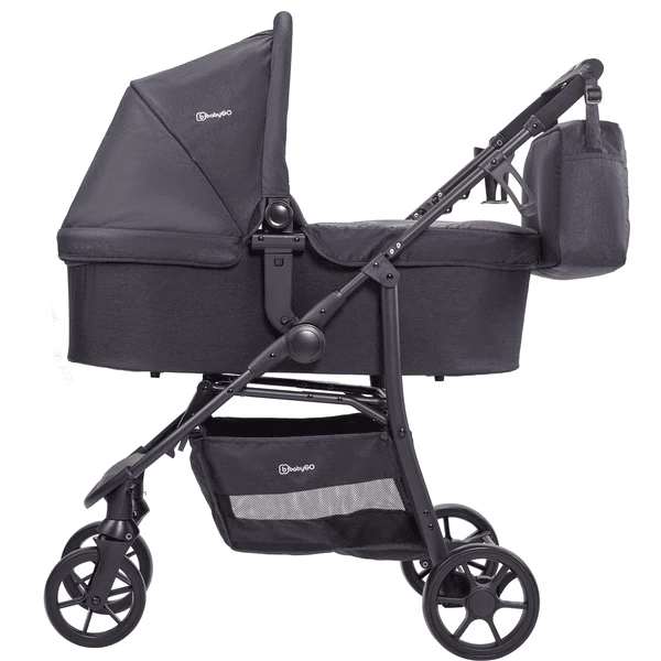 BabyGO Combi Kinderwagen 3 In 1 Rose 3 BabyGO Combi Kinderwagen 3 In 1 Rose - Afbeelding 3