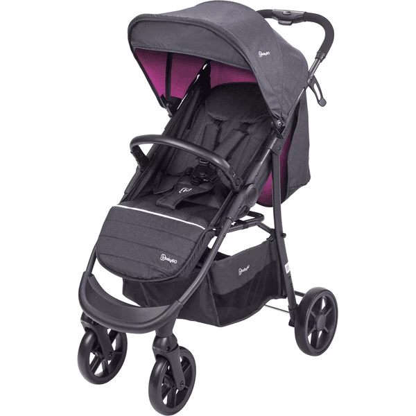 BabyGO Combi Kinderwagen 3 In 1 Rose 4 BabyGO Combi Kinderwagen 3 In 1 Rose - Afbeelding 4