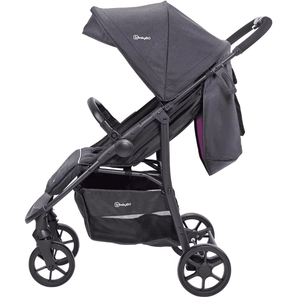 BabyGO Combi Kinderwagen 3 In 1 Rose 5 BabyGO Combi Kinderwagen 3 In 1 Rose - Afbeelding 5