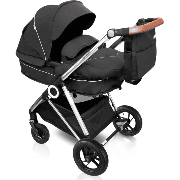 BabyGO Combi Kinderwagen Halime 3 In 1 Air Silver Anthracite 2 BabyGO Combi Kinderwagen Halime 3 In 1 Air Silver Anthracite - Afbeelding 2