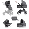 BabyGO Combi Kinderwagen Simple X Air 3 In 1 Grey Melange