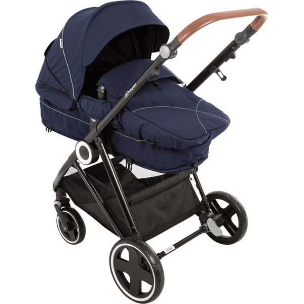 BabyGO Combi Wandelwagen Halime 3 In 1 Blauw Black 2 BabyGO Combi Wandelwagen Halime 3 In 1 Blauw Black - Afbeelding 2
