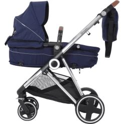 BabyGO Combi Wandelwagen Halime 3 In 1 Blauw Silver -Kinderwagen Korting babygo combi wandelwagen halime 3 in 1 blauw silver a304401 3