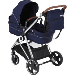 BabyGO Combi Wandelwagen Halime 3 In 1 Blauw Silver -Kinderwagen Korting babygo combi wandelwagen halime 3 in 1 blauw silver a304401 4