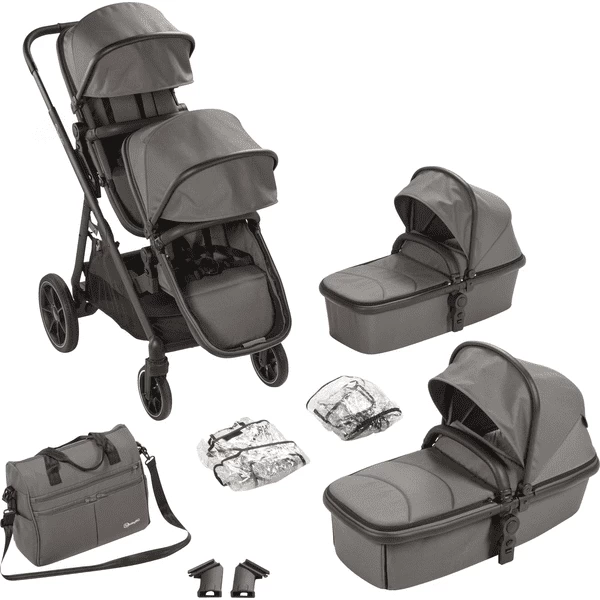 BabyGO Duowagen Duo Grey 1 BabyGO Duowagen Duo Grey