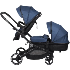 BabyGO Duowagen Twiner Blue 7 BabyGO Duowagen Twiner Blue -Kinderwagen Korting babygo duowagen twiner blue a299480 2