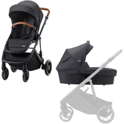 Britax Römer Kinderwagen St Rider M Inclusief Regenhoes Black Shadow