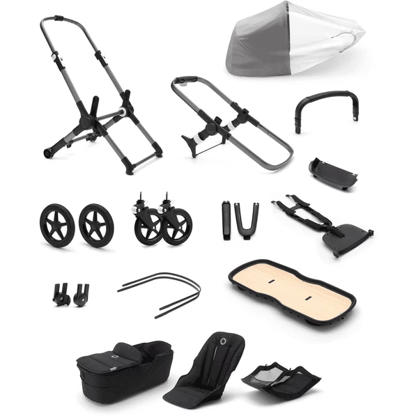 Bugaboo Basis Fox 3 Graphite/Midnight Black 2 Bugaboo Basis Fox 3 Graphite/Midnight Black - Afbeelding 2