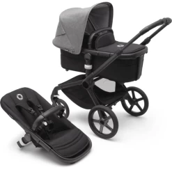 Bugaboo Combi Kinderwagen Fox 5 Startset Black /Grey Melange -Kinderwagen Korting bugaboo combi kinderwagen fox 5 startset black grey melange a416738 2