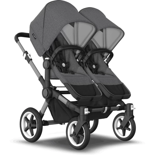 Bugaboo Kinderwagen Donkey 5 Twin Complete Graphite/Grey Melange 3 Bugaboo Kinderwagen Donkey 5 Twin Complete Graphite/Grey Melange - Afbeelding 3