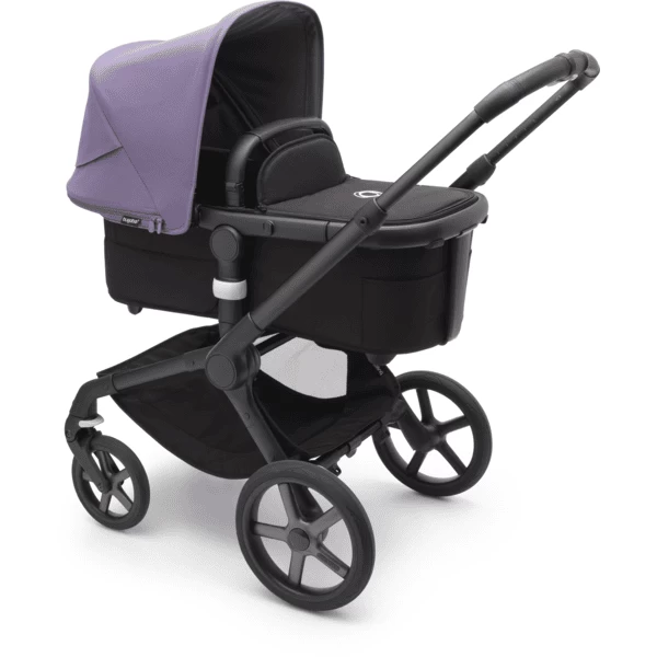 Bugaboo Kinderwagen Fox 5 Met Reiswieg En Zitje Black /Astro Purple 3 Bugaboo Kinderwagen Fox 5 Met Reiswieg En Zitje Black /Astro Purple - Afbeelding 3