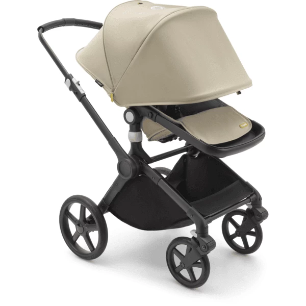 Bugaboo Kinderwagen Fox Cub Met Reiswieg En Zitje Black /Desert Beige 2 Bugaboo Kinderwagen Fox Cub Met Reiswieg En Zitje Black /Desert Beige - Afbeelding 2