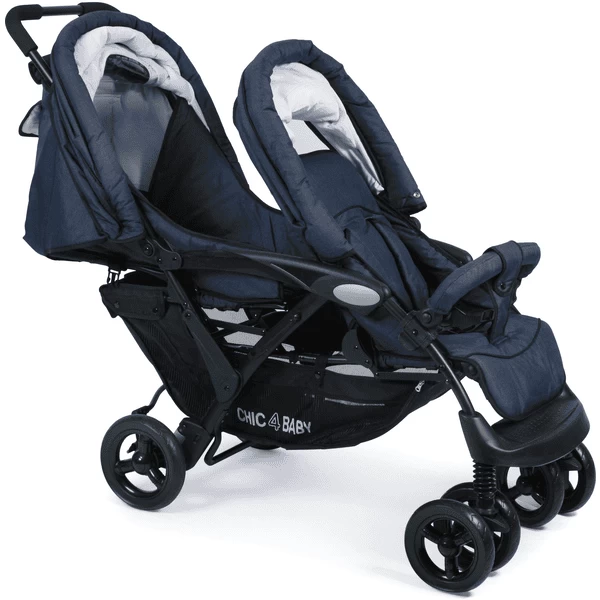 CHIC 4 BABY Duowagen DUO Jeans Navy Blue 3 CHIC 4 BABY Duowagen DUO Jeans Navy Blue - Afbeelding 3