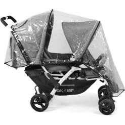 CHIC 4 BABY Duowagen DUO Melange Grijs Wit 9 CHIC 4 BABY Duowagen DUO Melange Grijs Wit -Kinderwagen Korting chic 4 baby duowagen duo melange grijs wit a259647 4