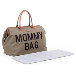 Childhome CHILD HOME Mommy Tas Canvas Kaki -Kinderwagen Korting child home mommy tas canvas kaki a325779 2