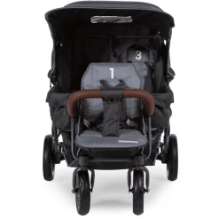 CHILDHOME Drielingwagen Triplet Antraciet -Kinderwagen Korting childhome drielingwagen triplet antraciet a285901 3