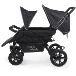 CHILDHOME Two By Two Kinderwagen 4 Children Zwart 7 CHILDHOME Two By Two Kinderwagen 4 Children Zwart -Kinderwagen Korting childhome two by two kinderwagen 4 children zwart a285583 2