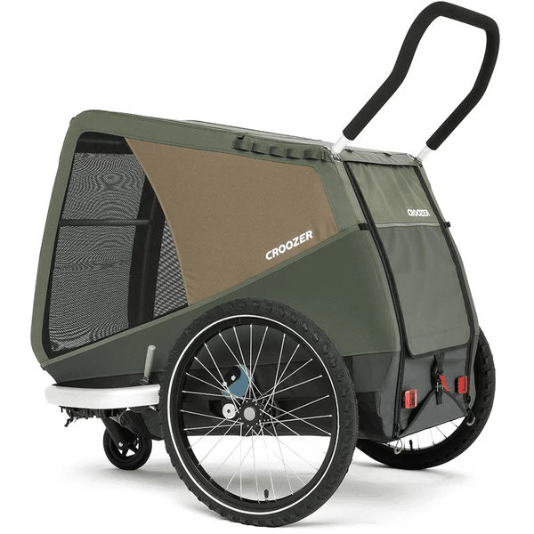 CROOZER Hondenfietskar Dog Mikke Moss Green Inclusief Hondenbed Asfalt Grijs 5 CROOZER Hondenfietskar Dog Mikke Moss Green Inclusief Hondenbed Asfalt Grijs - Afbeelding 5