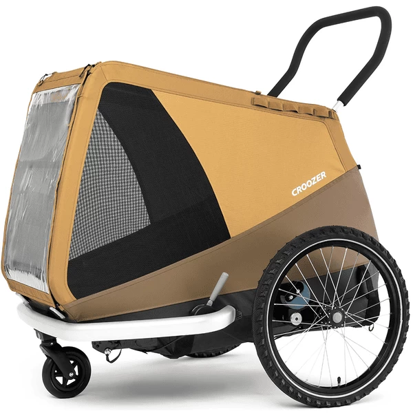 CROOZER Hondenfietskar Dog Mikke Sundown Yellow Inclusief Hondenbed Asfalt Grijs 4 CROOZER Hondenfietskar Dog Mikke Sundown Yellow Inclusief Hondenbed Asfalt Grijs - Afbeelding 4