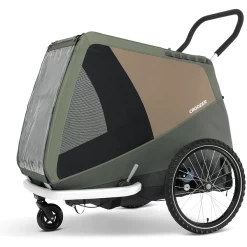 CROOZER Hondenfietskar Hond Tammo Moss Green Inclusief Hondenbed Asfalt Grijs -Kinderwagen Korting croozer hondenfietskar hond tammo moss green inclusief hondenbed asfalt grijs a410040 3