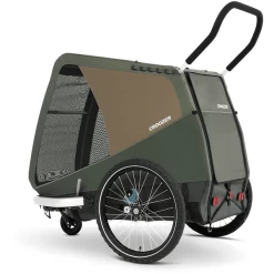 CROOZER Hondenfietskar Hond Tammo Moss Green Inclusief Hondenbed Asfalt Grijs -Kinderwagen Korting croozer hondenfietskar hond tammo moss green inclusief hondenbed asfalt grijs a410040 4