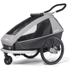 CROOZER Kid Keeke 1 Fietskar Stone Grijs Inclusief Joggerset -Kinderwagen Korting croozer kid keeke 1 fietskar stone grijs inclusief joggerset a415455 3