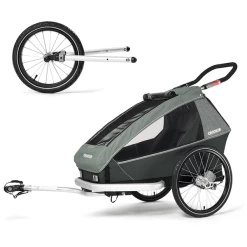 CROOZER Kid Vaaya 1 Jungle Fietskar Green Inclusief Joggerset