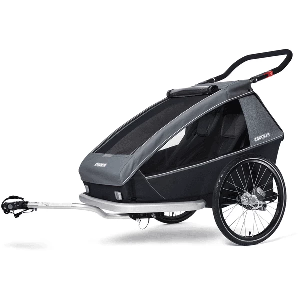 CROOZER Kid Vaaya 2 Graphite Blauw Kinderfietskar Inclusief Voetruimte Bescherming Lade 3 CROOZER Kid Vaaya 2 Graphite Blauw Kinderfietskar Inclusief Voetruimte Bescherming Lade - Afbeelding 3