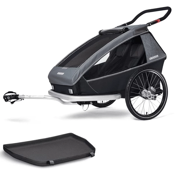 CROOZER Kid Vaaya 2 Graphite Blauw Kinderfietskar Inclusief Voetruimte Bescherming Lade 1 CROOZER Kid Vaaya 2 Graphite Blauw Kinderfietskar Inclusief Voetruimte Bescherming Lade