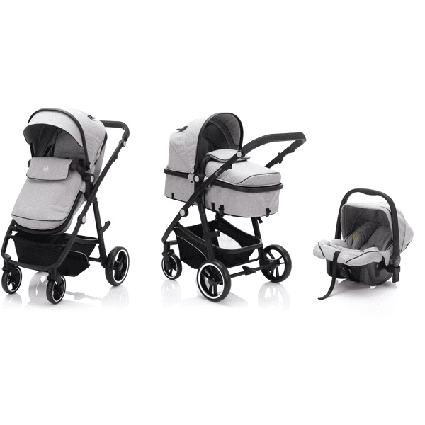 Fill Kinderwagen Set Panther Elite Lichtgrijs Melange 1 Fill Kinderwagen Set Panther Elite Lichtgrijs Melange