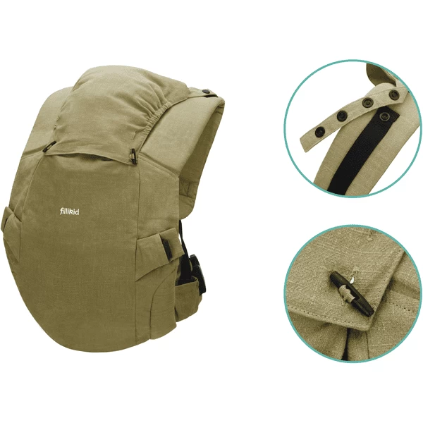 Fillikid Buikdrager Natural Groen 2 Fillikid Buikdrager Natural Groen - Afbeelding 2