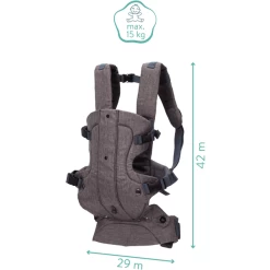 Fillikid Draagzak Walk Melange-marine -Kinderwagen Korting fillikid draagzak walk melange marine a195488 3