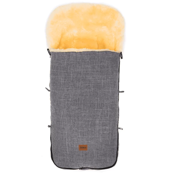 FILLIKID Voetenzak Lamsvacht Makalu Melange Lichtgrijs 1 FILLIKID Voetenzak Lamsvacht Makalu Melange Lichtgrijs