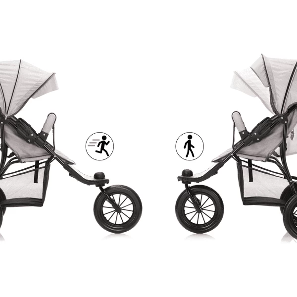 Fillikid Wandelwagen Jogger Licht Grijs Gemêleerd 3 Fillikid Wandelwagen Jogger Licht Grijs Gemêleerd - Afbeelding 3