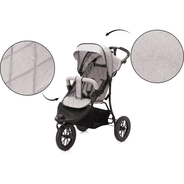 Fillikid Wandelwagen Jogger Licht Grijs Gemêleerd 5 Fillikid Wandelwagen Jogger Licht Grijs Gemêleerd - Afbeelding 5