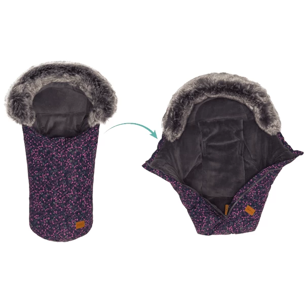 Fillikid Winter Voetenzak Lhotse Maat 0 Bloemen Klein 3 Fillikid Winter Voetenzak Lhotse Maat 0 Bloemen Klein - Afbeelding 3