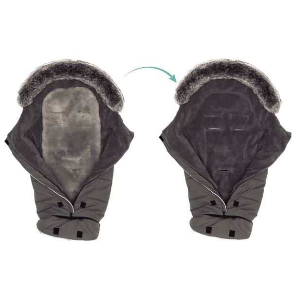 Fillikid Winter Voetenzak Mavensi Lamsleer Grijs 4 Fillikid Winter Voetenzak Mavensi Lamsleer Grijs - Afbeelding 4