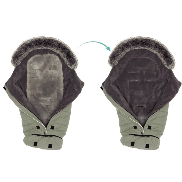 Fillikid Winter Voetenzak Mavensi Lamsvel Salie 4 Fillikid Winter Voetenzak Mavensi Lamsvel Salie - Afbeelding 4