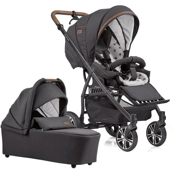 GESSLEIN Combi Kinderwagen F4 Air+, Antraciet / Star 1 GESSLEIN Combi Kinderwagen F4 Air+, Antraciet / Star