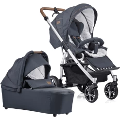 GESSLEIN Combi Kinderwagen F4 Air+, Marine Gevlekt