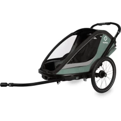 Hamax Kinderfietskar Cocoon Met Verstelbare Slaapstand Green / Black