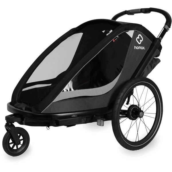 Hamax Kinderfietskar Cocoon Met Verstelbare Slaapstand Grijs/ Black 4 Hamax Kinderfietskar Cocoon Met Verstelbare Slaapstand Grijs/ Black - Afbeelding 4