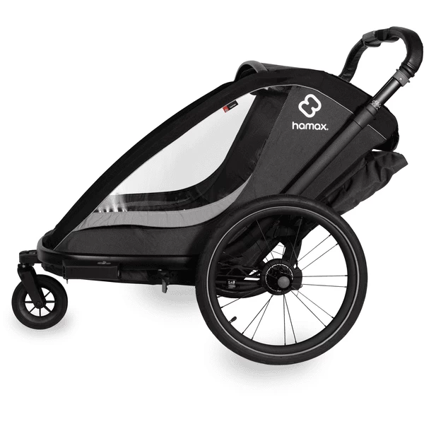 Hamax Kinderfietskar Cocoon Met Verstelbare Slaapstand Grijs/ Black 5 Hamax Kinderfietskar Cocoon Met Verstelbare Slaapstand Grijs/ Black - Afbeelding 5