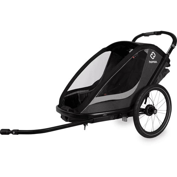 Hamax Kinderfietskar Cocoon Met Verstelbare Slaapstand Grijs/ Black 1 Hamax Kinderfietskar Cocoon Met Verstelbare Slaapstand Grijs/ Black