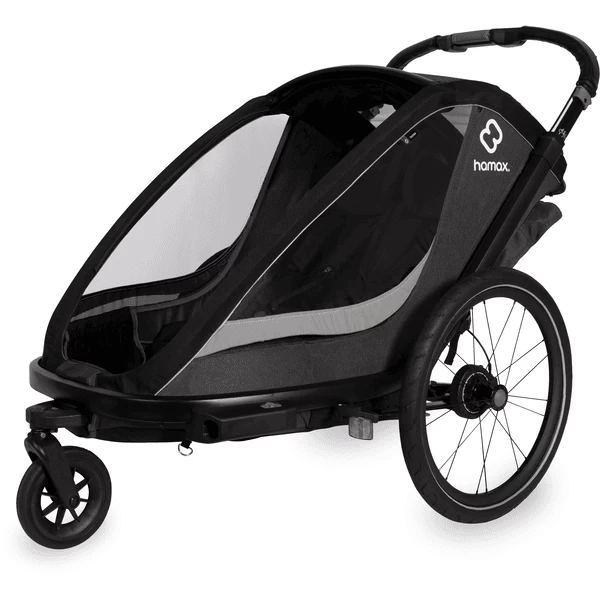 Hamax Kinderfietskar Cocoon ONE Met Verstelbare Slaapstand Grijs/ Black 5 Hamax Kinderfietskar Cocoon ONE Met Verstelbare Slaapstand Grijs/ Black - Afbeelding 5