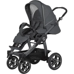 Hartan Kinderwagen Racer GTS Met Handrem Causal Collection Blue Stone (908) Framekleur Platina
